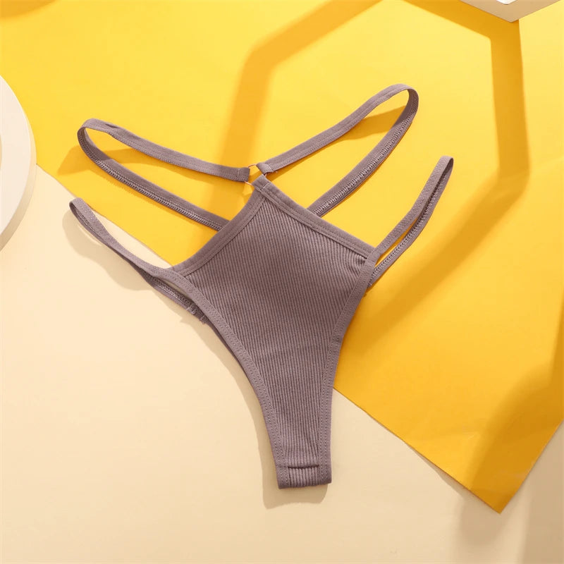 Cotton Low Waist Sexy Secret G-string Thong Seamless Brief Lingerie