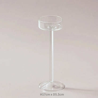 Glass Candle Holders Set Tealight Candle Holder
