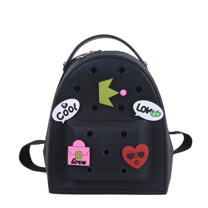 Adjustable Straps Silicone Backpack Waterproof Soft Schoolbags