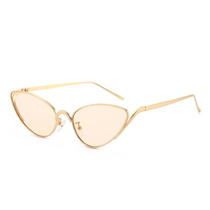 Alloy Triangle Cat Eye Y2K Sexy Outdoor Sun Glasses
