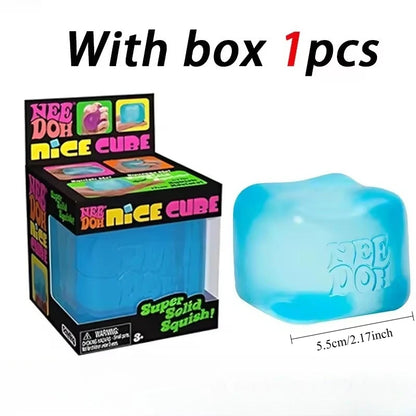Nee Doh Jellyfish & Cube Squish Toy
