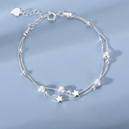 DANA 925 Sterling Silver Star Beaded Bracelets