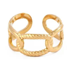 DANA Three-dimensional M Letter Ring
