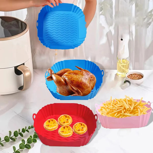 Silicone Air Fryer Pot Tray Food Safe