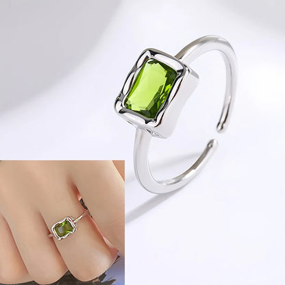 925 Sterling Silver Sparckling Moonstone Minimalist Handmade Ring