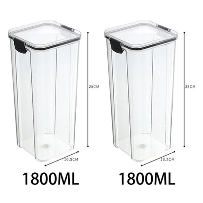 5Pcs Sets Sealed Jar Food Storage Box