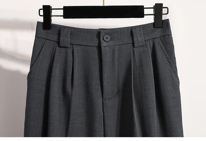 Korean High Waist Suit Casual Trousers