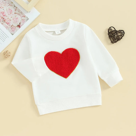 0-3Y Baby Kids Valentine's Day Sweatshirts Tops Toddler