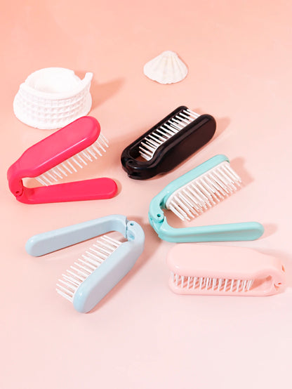 Foldable portable hair comb head hair wigs