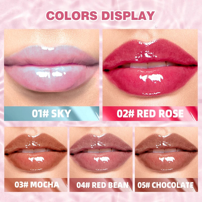 Mirror Water Gloss Lip Gloss Moisturizing Non Greasy Long Lasting Natural Gloss