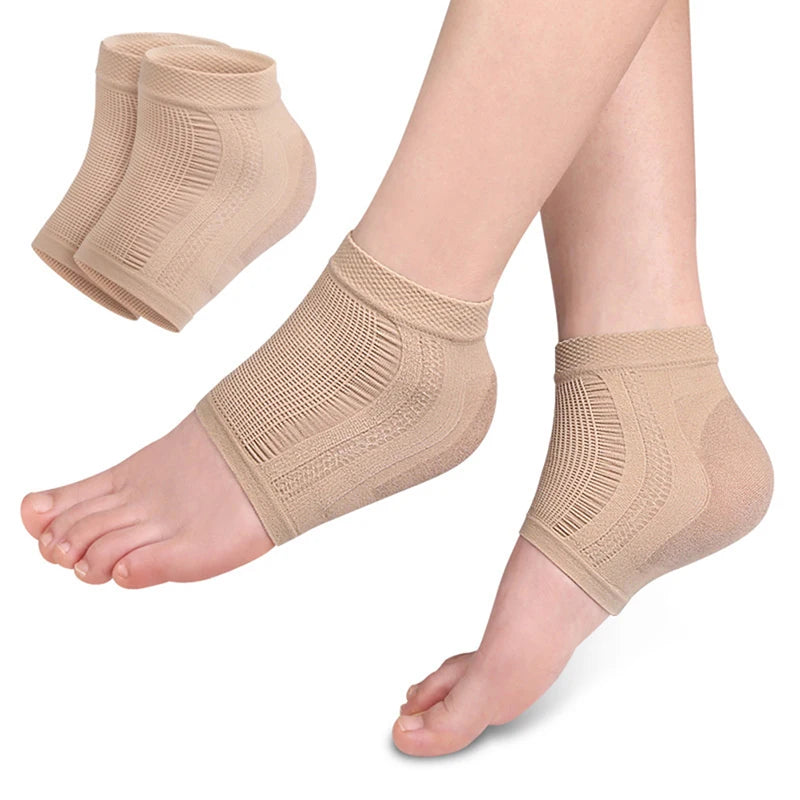 2PCS Gel Silicone Heel Protector Sleeve Heel Pads