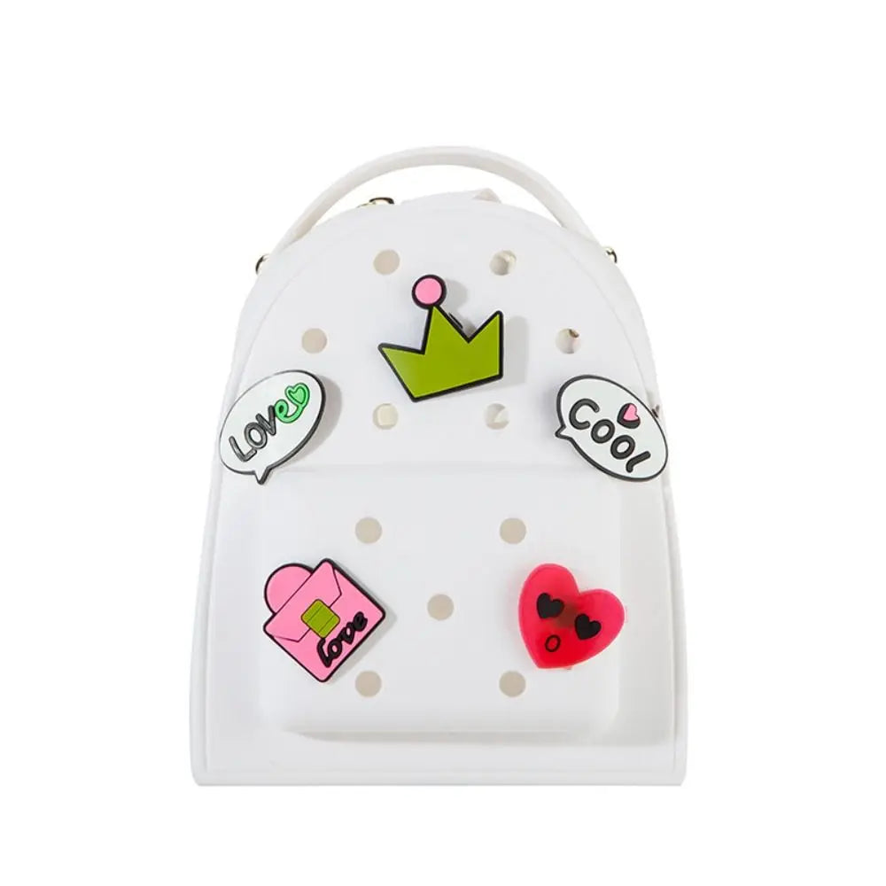 Adjustable Straps Silicone Backpack Waterproof Soft Schoolbags