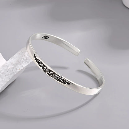 925 Sterling Silver Bangle Bracelet Set