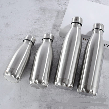 Stainless Steel Water 1 Liter  500 750 1000ml Bottles