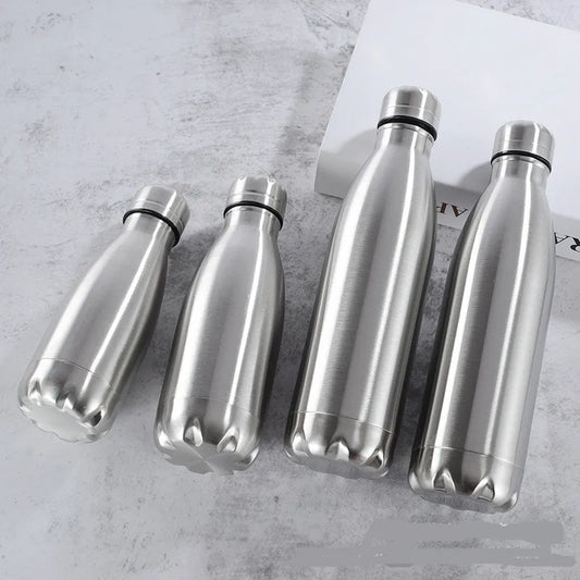 Stainless Steel Water 1 Liter  500 750 1000ml Bottles
