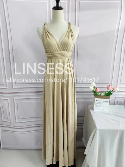 Rust Bridesmaid Dress Infinity Multiway Maxi Bridesmaid Dress