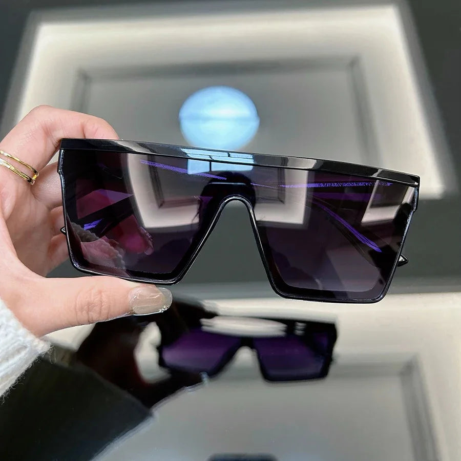 Vintage Square Retro Frame Punk Sunglasses