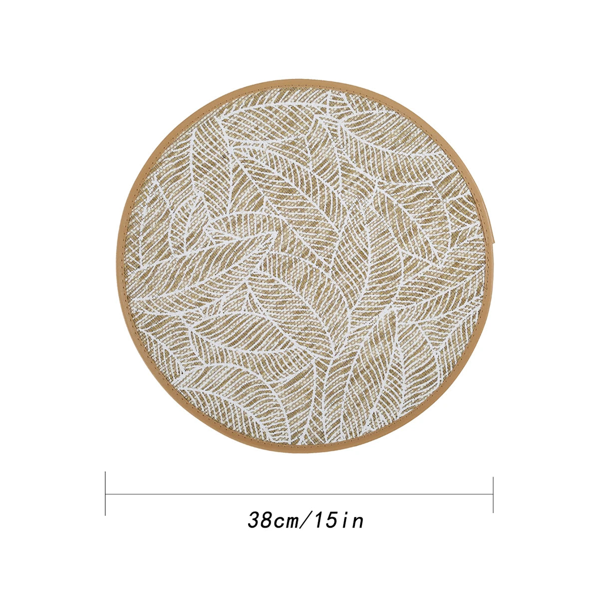 2/4/6/8pcs Bohemian Jute Printed Placemats Mats