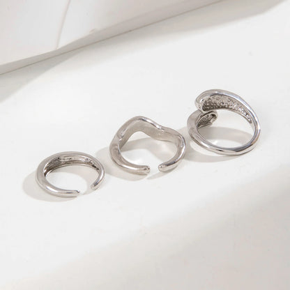 DANA Circle Geometry Opening Joint Rings Set