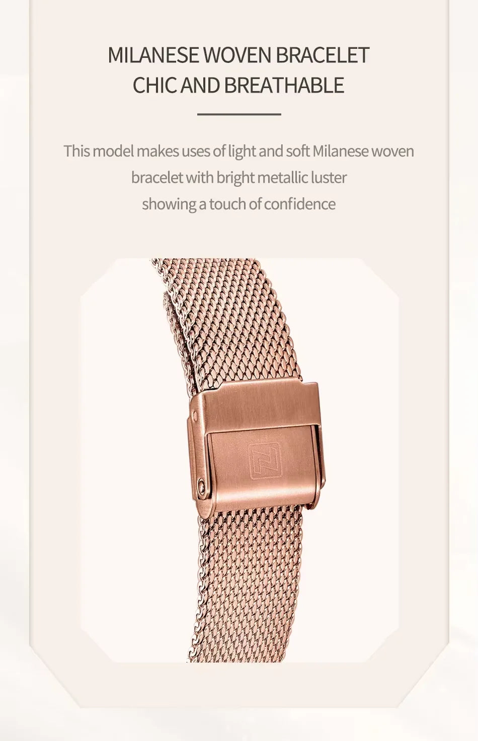 Rose Gold Ultra Thin Luxury Waterproof Quartz WristWatch
