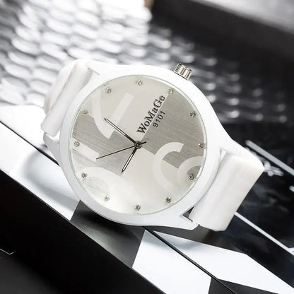Big Number Quartz Silicone Sports Watches