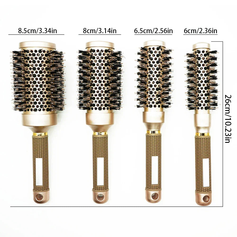 Aluminum Tube Round Barrel Hair Curling Brush