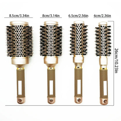 Aluminum Tube Round Barrel Hair Curling Brush