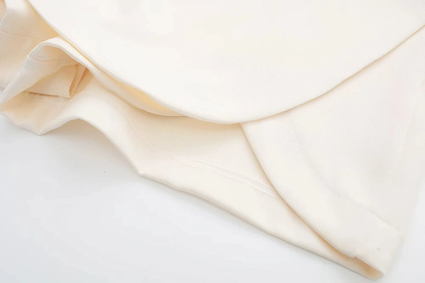 Falda marrón de talle alto