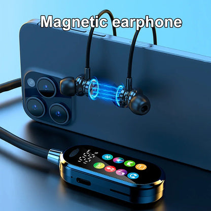 Color Screen Bluetooth 5.4 Earphones Neckband Headphones