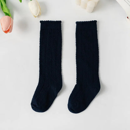 Kids Knee High Socks Toddlers Mesh Baby Girls