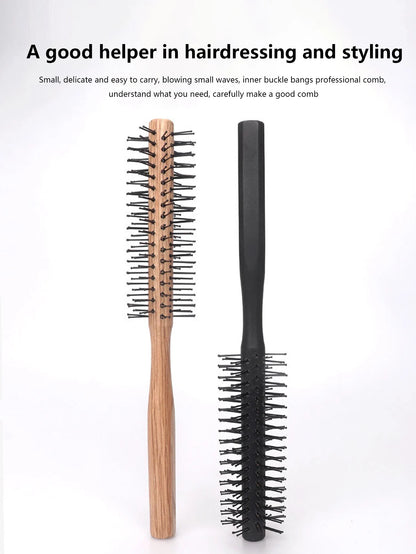 1 wooden handle curling brush