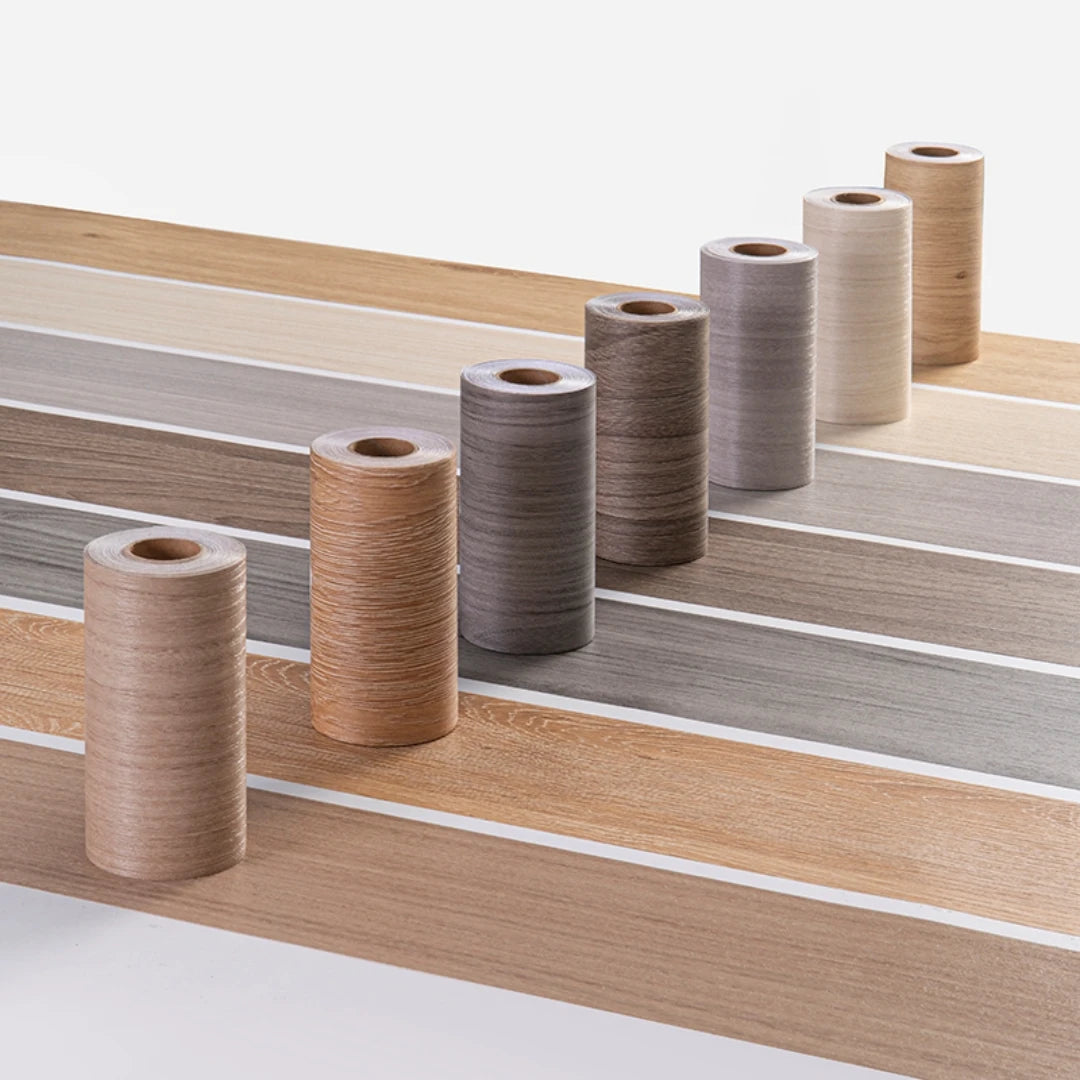 1 Roll Thickened Imitation Wood Grain Skirting