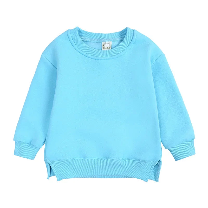 Winter Spring Pullovers Korean Baby Thicken Fleece 6M-7T Hoodies
