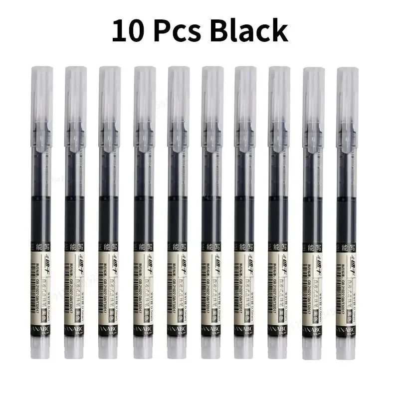 10 Pcs Color Gel pens Quick Drying Large Capacity Marking Drawing
