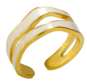 DANA Three-dimensional M Letter Ring