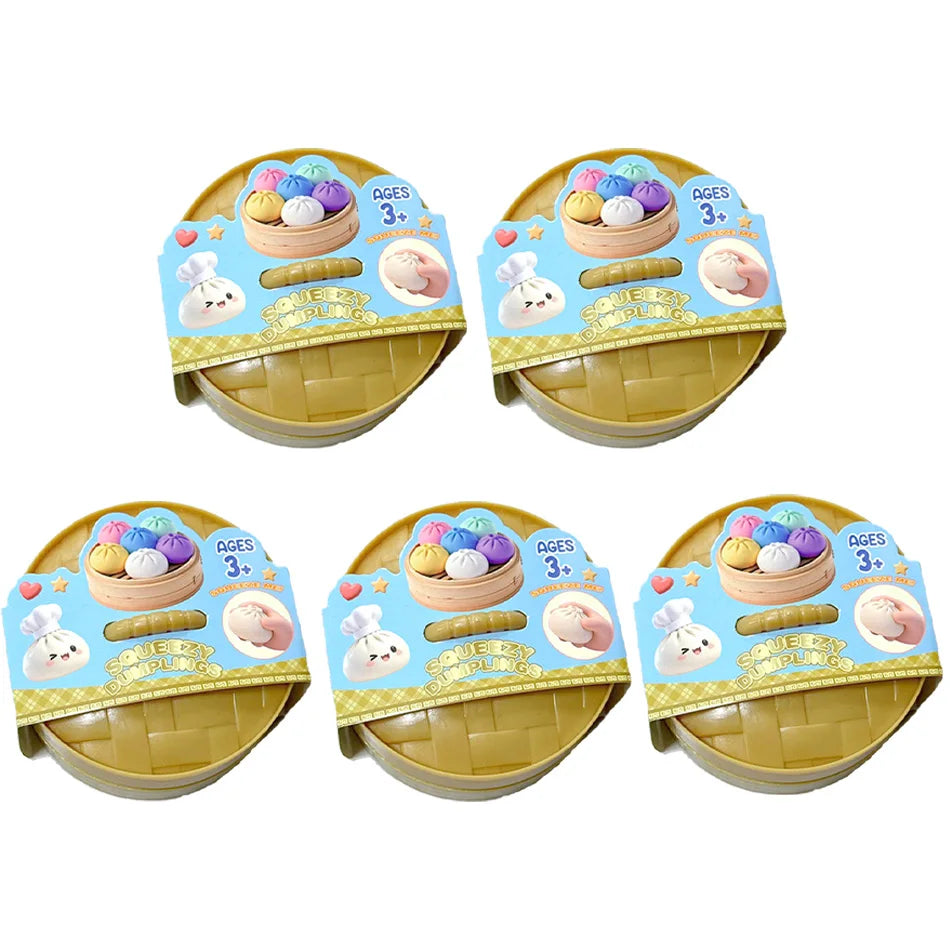 Colorful 6 Styles Glitter Dumpling Glitter Dumpling Squishy Squeeze Toy