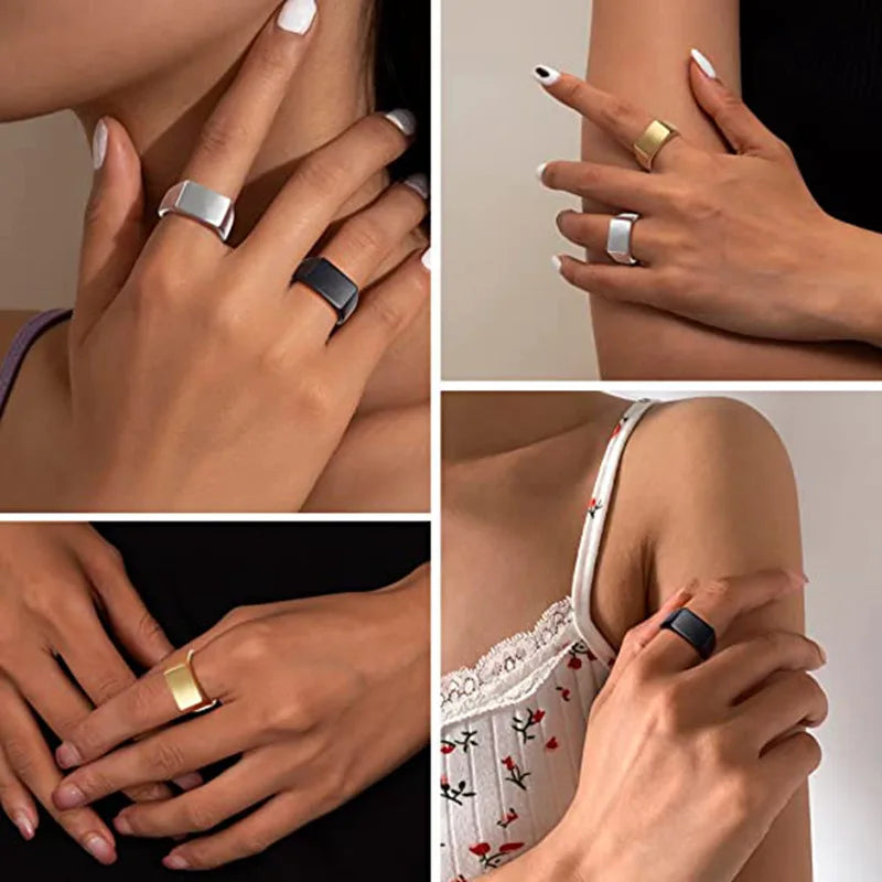 Unisex Titanium Steel Ring