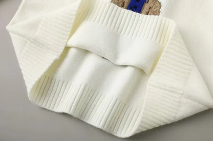 Suéteres de punto de cachemir con estampado de oso