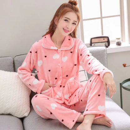 Warm Thickened Pyjama Set