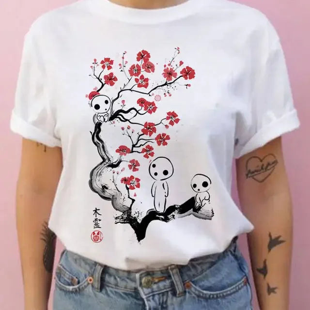 Short-sleeved Studio Ghibli Totoro T-shirt