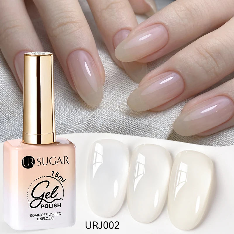 SUGAR Jelly Milky White Translucent Gel Polish