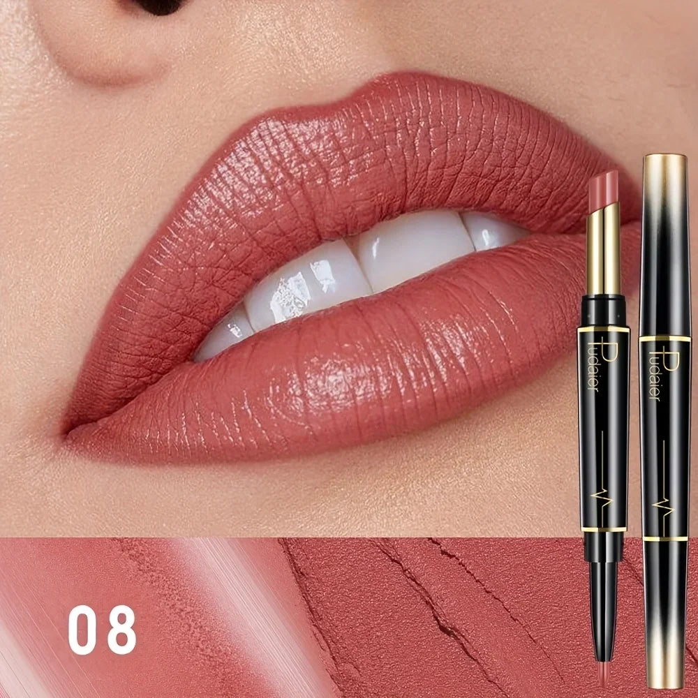 Double-Ended Lip Liner Lipstick Pencil Moisturizing