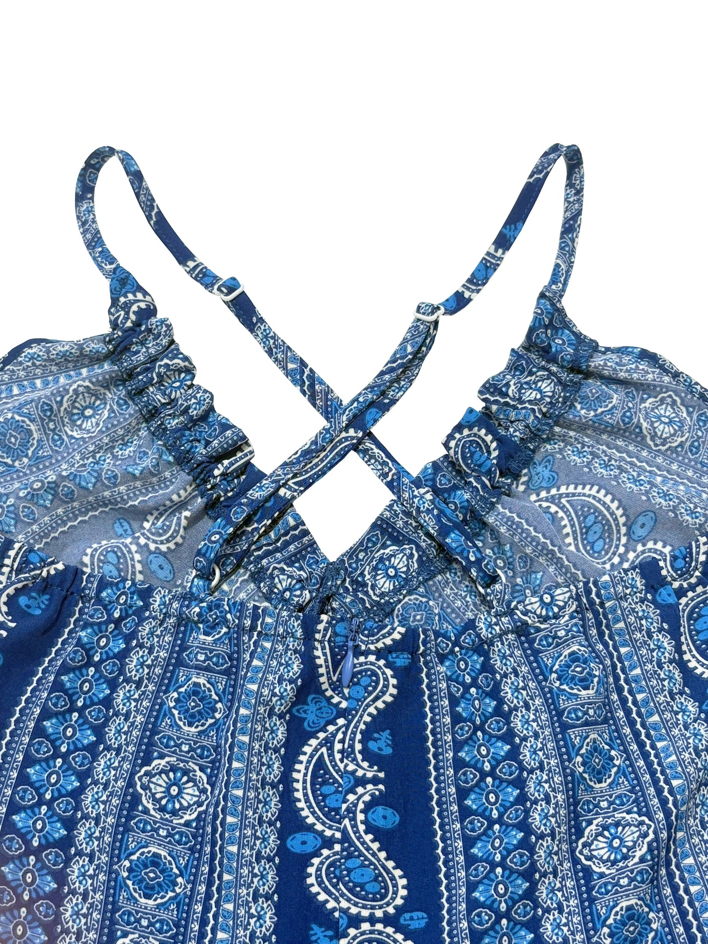 Backless Split Thigh Boho Dress