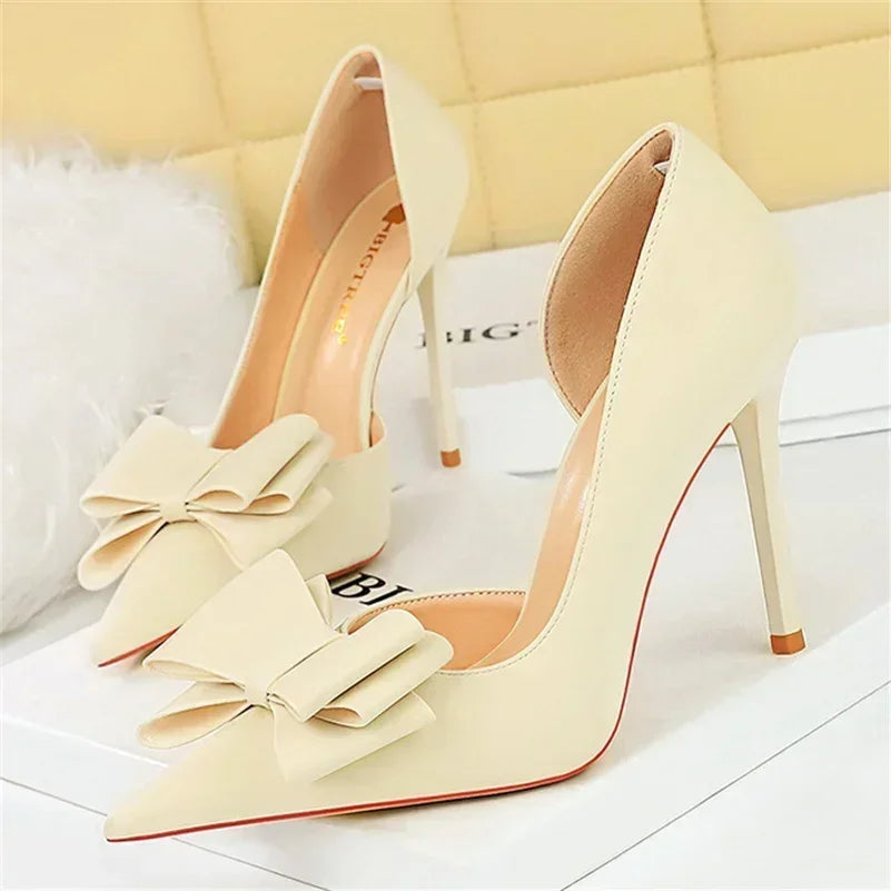 High Heels Silk Satin Shoes