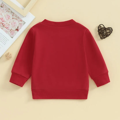 0-3Y Baby Kids Valentine's Day Sweatshirts Tops Toddler