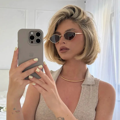 Protective Small Frame Polygon Sunglasses