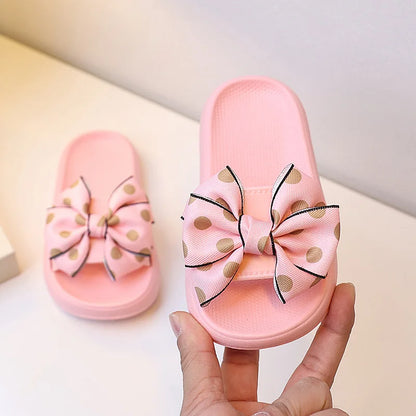 Princess Non-slip Soft Sole Toddler Bow Tie Slippers