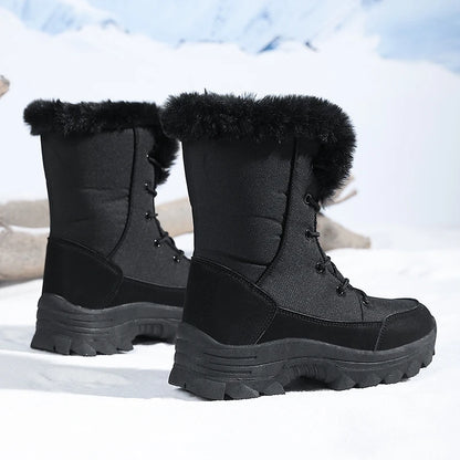 Winter Snow Waterproof Non-Slip Warm Northeast-Style Large Cotton  Boots