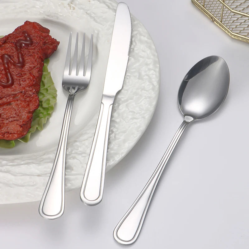 6/30pcs Stainless steel cutlery set