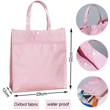 Kids Library Tote Bags Homeschool Cute Custom for Kids